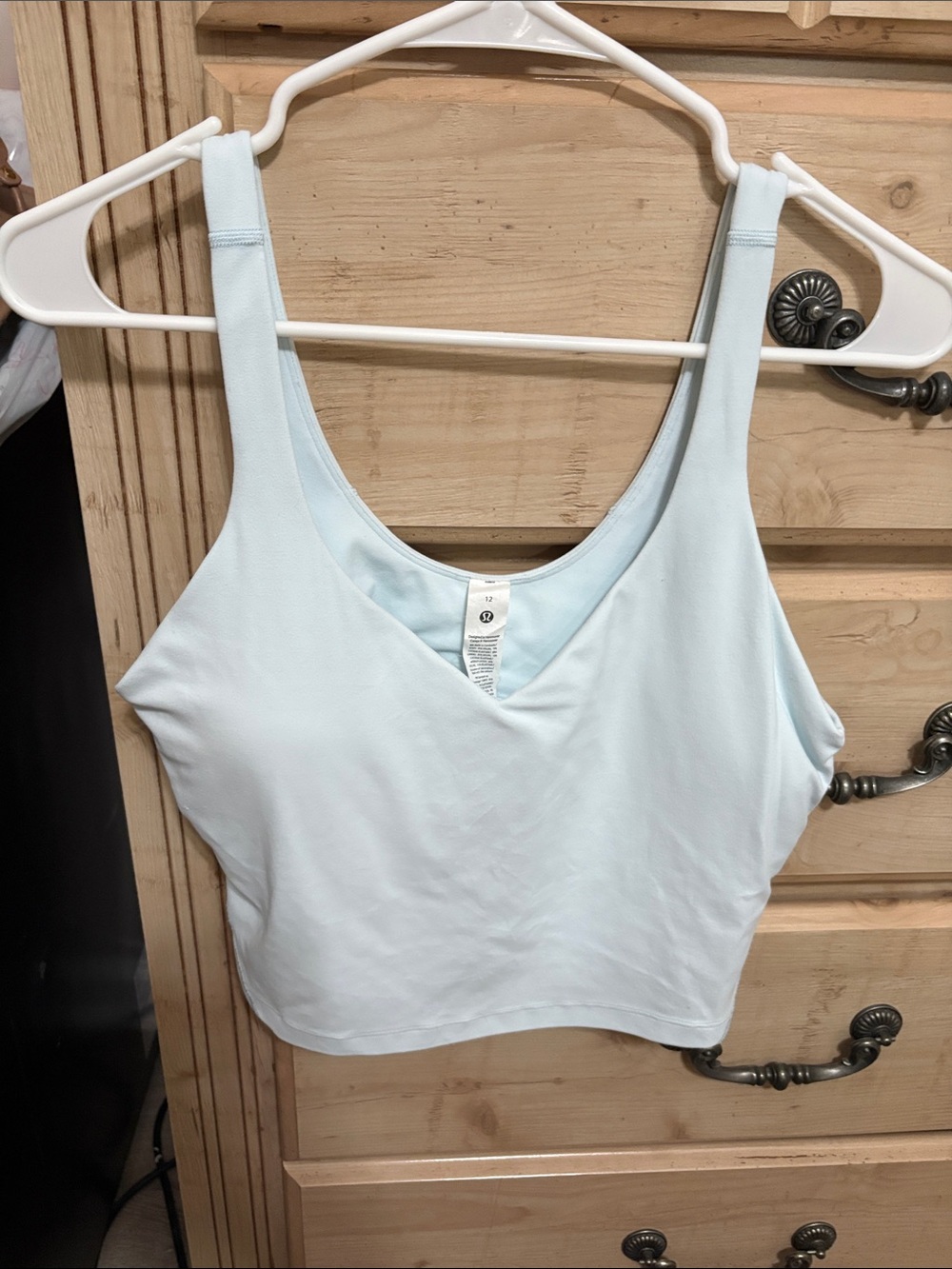 Sheer blue align tank